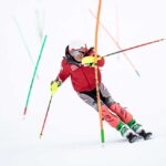 skieuse au kandahar junior