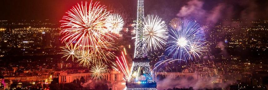 Les feux d'artifice du 14 juillet à Paris