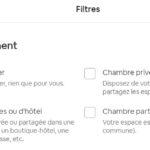 airbnb filtres